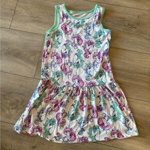 Colorful Unicorn Print Dress